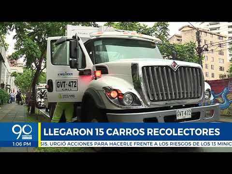 Llegan 15 carros recolectores de basura en Cali, para contribuir a la limpieza en la ciudad