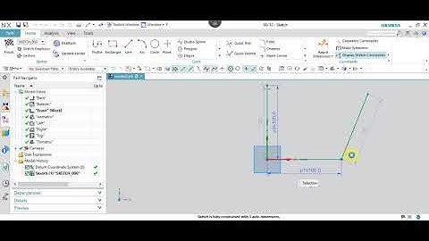 NX 12.0 Tutorial Tamil 03 : Line | Sketch | NX | Unigraphics
