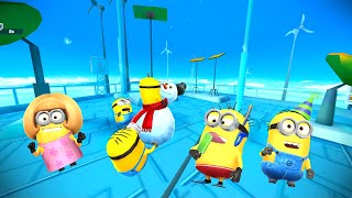 Deable Me Minion Rush - Snorkeler Minion, Partier Minion And Mom Minion Visits The Arctic Base