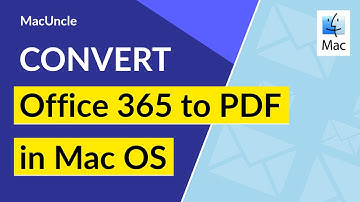 Convert Office 365 Emails to PDF File in Mac?