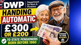 🚨 DWP Confirms Automatic £300 & £200 Payments for Pensioners Born Before 1960