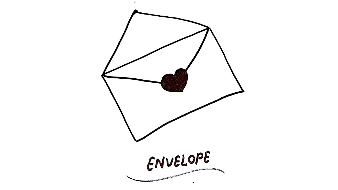 How to Draw Envelope step by step || Envelope Drawing easy - YouTube
