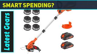 JAGROM Electric String Trimmer Cordless Best Lightweight 2-in-1 Lawn Care Tool for Easy Yard Work