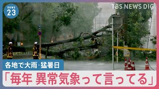 東京・八王子で39.1度　茨城では建物倒壊　各地で大雨 突風 猛暑　頭抱えるトマト農家「毎年異常気象って言ってる」【news23】｜TBS NEWS DIG