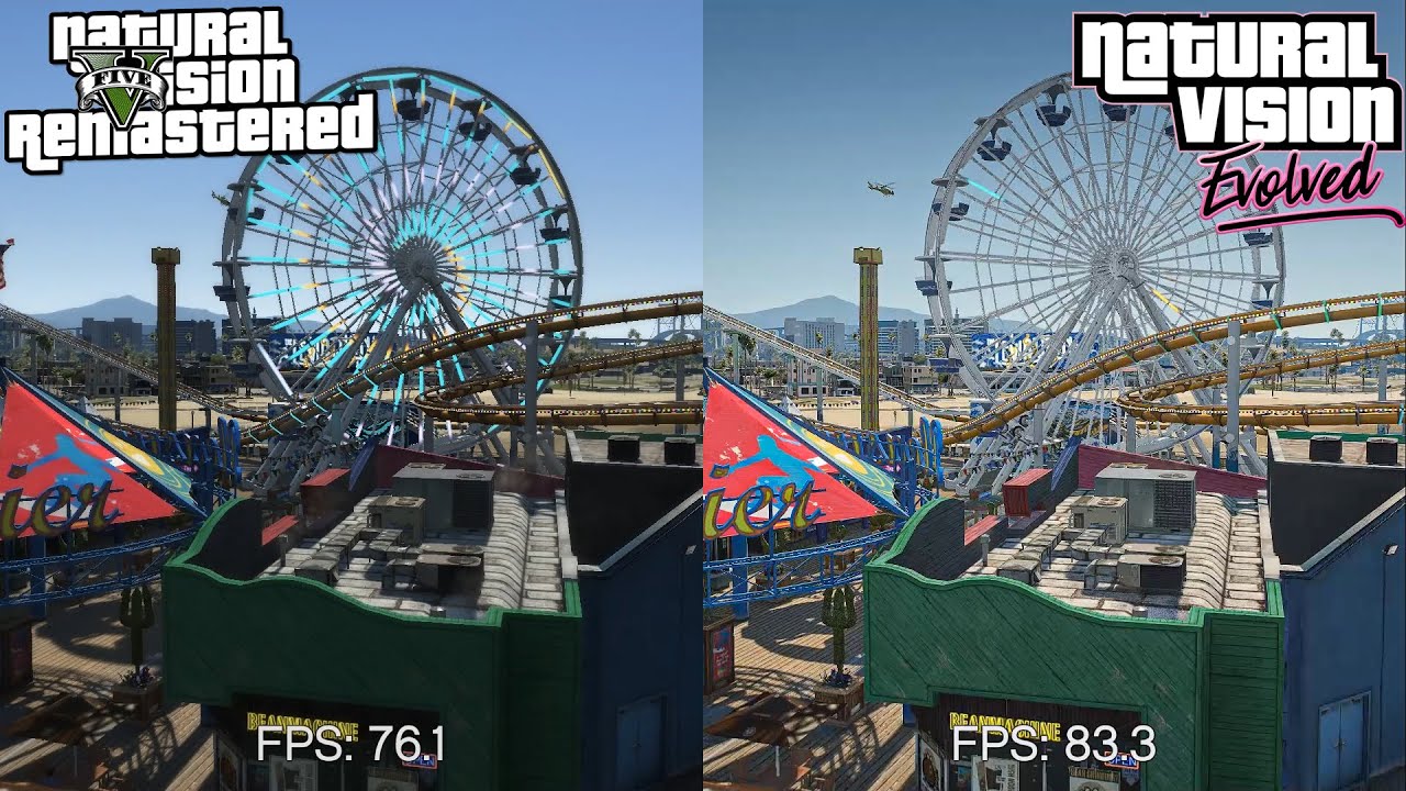 GTA V NaturalVision Evolved vs NaturalVision Remastered Benchmark ...