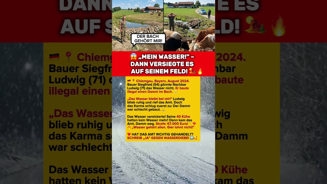 🤯🤬 BACH GESTAUT – €67.000 STRAFE VOM WASSERAMT! 💸🌊