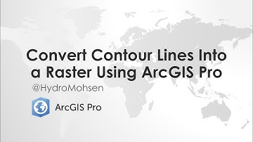 Convert Contour Lines Into a Raster Using #arcgis Pro