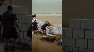 HADRIAN'S WALL IS BUILT BY ROMAN SOLDIERS (AI)