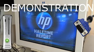 Comprehensive Vga To Hdmi And Audio Scaler Converter Box – Functions: Video Scaling – 1920 X 1080 – Vga – Audio Line In – Pc – External (vga2hd01) Xbox 360 VGA Cable + HP A7217A (Sony FW900) CRT Demonstration