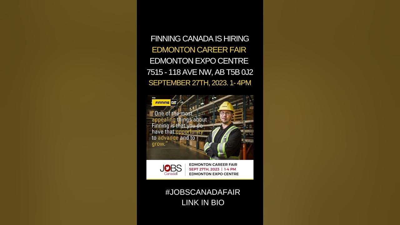 Edmonton Career Fair & Training Expo Tomorrow, Sept 27th, 2023. 1 PM