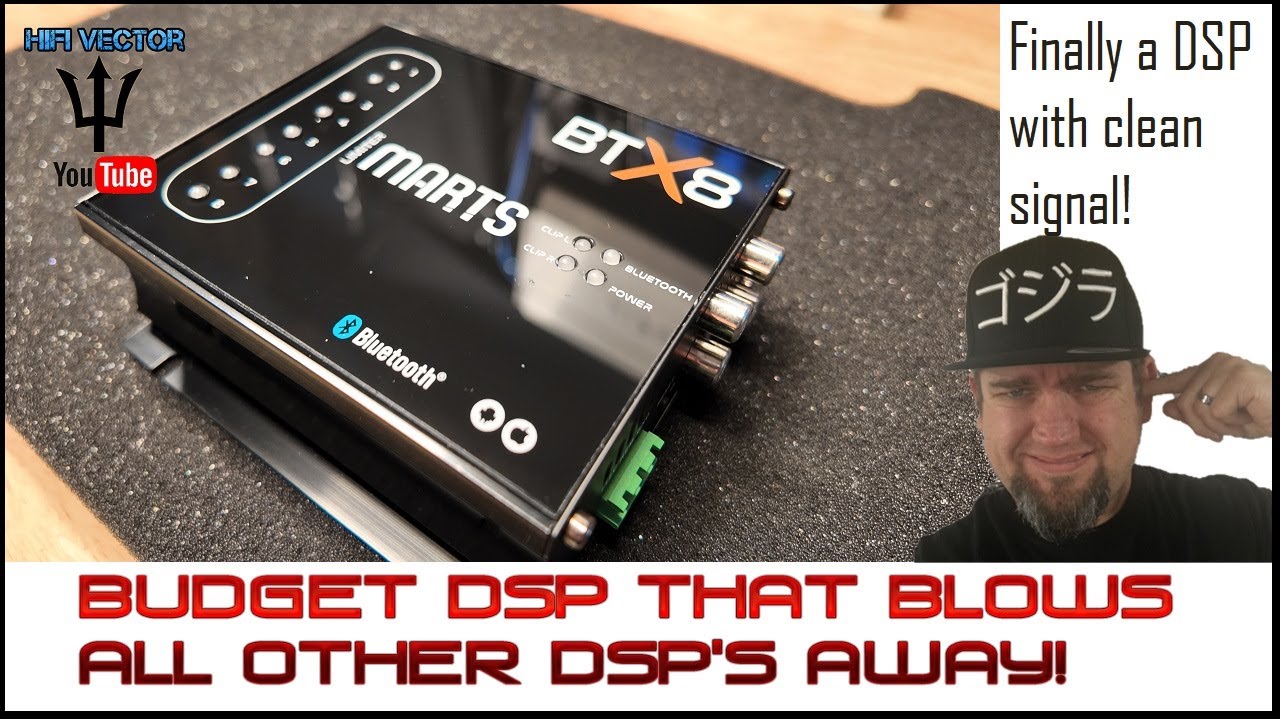 Бюджетный автомобильный аудиопроцессор DSP MARTS BTX8 с приложением Bluetooth