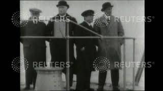1923 DEFENCE / POLITICS: British fleet assembles at Spithead