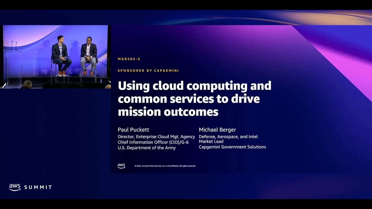 AWS Summit DC 2022 - Cloud computing to drive mission (sponsored by ...