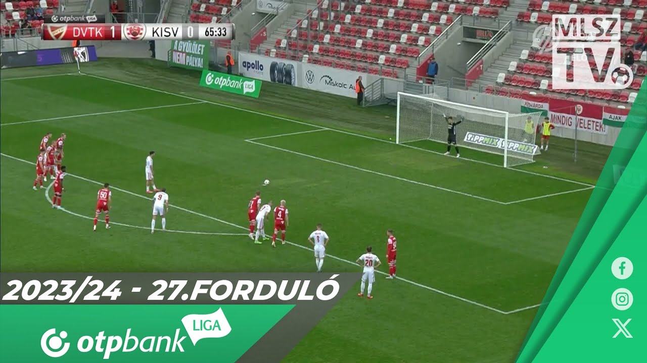 DVTK - Kisvárda Master Good | 1-1 | (1-0) | OTP Bank Liga | 27. forduló | MLSZTV