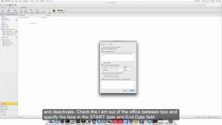 setting up out-of-office messages for mac outlook client '11