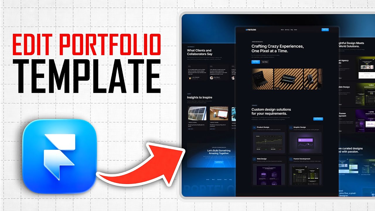 How To Edit Framer Portfolio Template (Full Guide) - YouTube