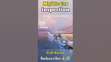 *New* Mythic CX9 inspection is So Awesome 🥵| CODM #codaweesyt #codm #shorts