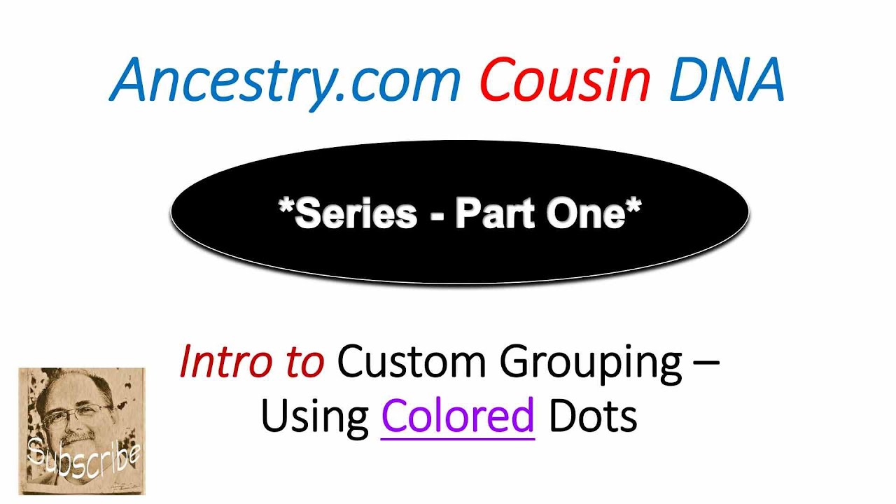 Ancestry DNA - Intro to Custom Grouping - Using Colored Dots - Real Data!!