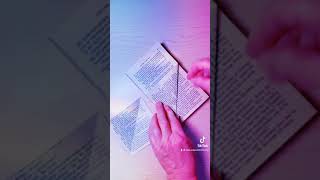 DIY origami leaves made from recycled book pages!