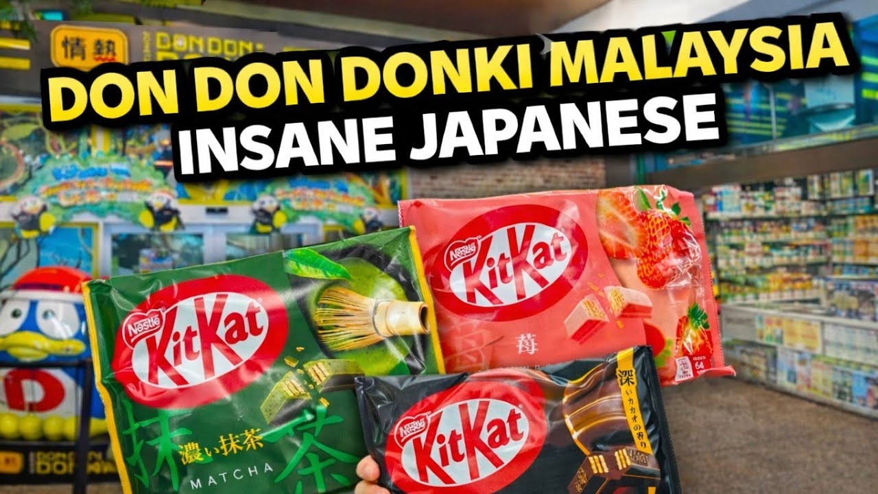 Don Don Donki Malaysia Food Tour: Insane Japanese KitKat Flavors