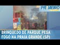 Susto: Brinquedo de parque incendeia com pessoas no litoral de SP | Primeiro Impacto (03/06/24)