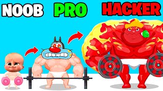 NOOB vs PRO vs HACKER | In Muscled Boy| With Oggy And Jack | Rock Indian Gamer |