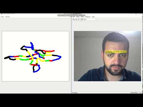 Eye tracking for interactive application using Matlab