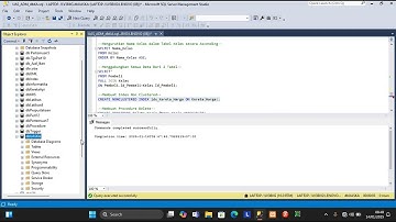 Part 2 Database Kereta Api Menggunakan T_SQL Dalam SQL Server