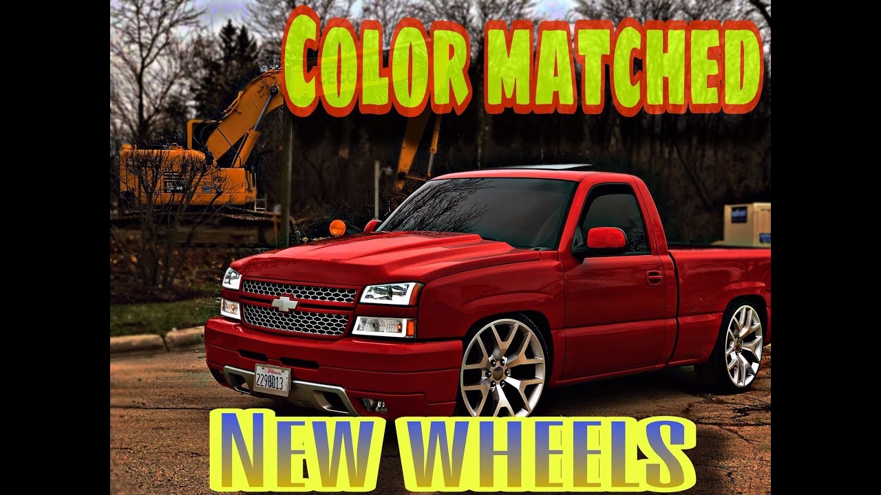 Color matched silverado/New Wheels.... vlog 2 YouTube