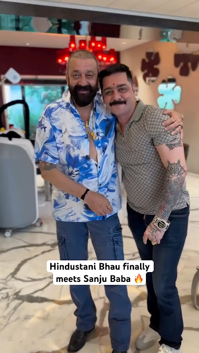 Hindustani Bhau finally meets Sanjay Dutt 🔥🫶
