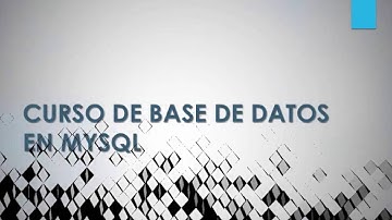 Curso MySQL - 3: Modelo entidad relación parte 1