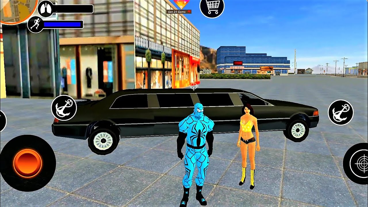 Miami Rope Hero Simulator - New Game of superhero like Venom & Spiderman flying - Android Gameplay