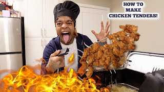 HOW TO MAKE Crispy Chicken Tenders In DEEP FRYER! (THE BEST HOMEMADE TASTING RECIPE!!) by FlightReacts 259,036 views 4 months ago 9 minutes, 4 seconds