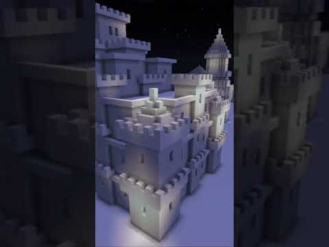 【マイクラ 建築 雪】雪の夜　#マイクラ #マイクラ建築 #minecraft #マインクラフト
