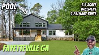 INSIDE - Luxury Modern Farmhouse on 1.6 Acres | No HOA, POOL & Basement | Fayetteville, GA