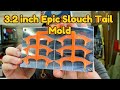 3.2 inch Epic Slouch Tail Mold for fishing and bait making. #fish #fishing #bass #crappie #jigs