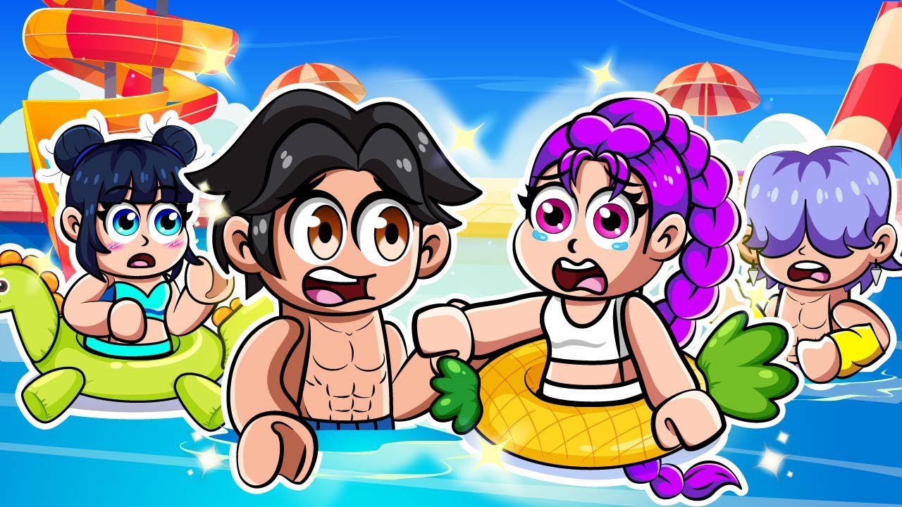 ¿RUMI tiene UN GRAN PROBLEMA en el PARQUE ACUÁTICO DE ROBLOX?💙😍