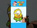 Minion Christmas Tree Coloring Kids Song Minions Coloring Christmas Nurseryrhymes 