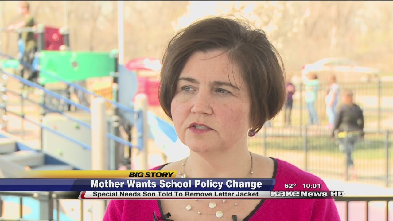 Mother of special needs student asked to remove letter jacket pushes ...
