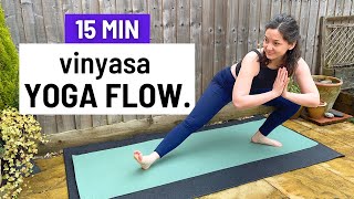 VINYASA Full Body Yoga Flow | 15 min daily yoga for improvers