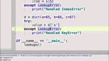 Python exception class hierarchy