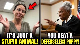 Arrogant Woman Laughs About Animal Abuse — Judge SHOCKS Her With Maximum Sentence