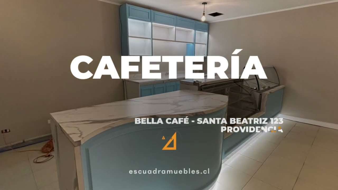 Muebles para cafetería Bella café.