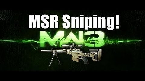COD MW3 quickscope MSR