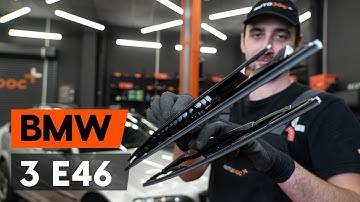 How to change wipers blades / window wipers BMW 3 (E46) [TUTORIAL AUTODOC]