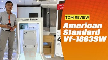 TDM.VN | Review bồn cầu nắp rửa cơ American Standard VF-1863SW (VF1863SW) bàn cầu M4A839 chính hãng