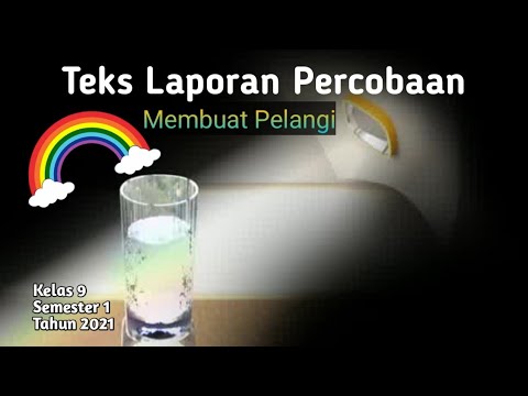 Laporan Percobaan Membuat Pelangi - YouTube