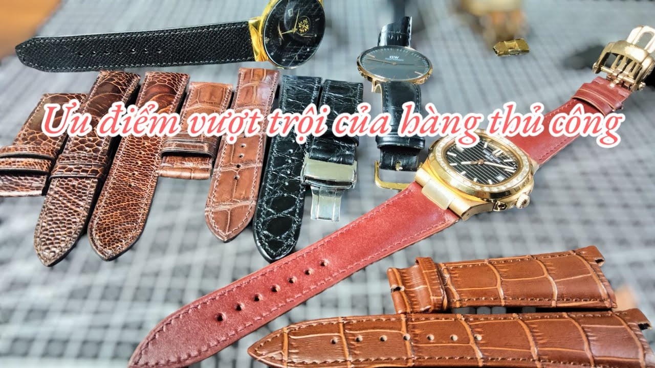Dây da thủ công. Sự khác biệt giữa những bộ dây da thủ công so với dây da công nghiệp
