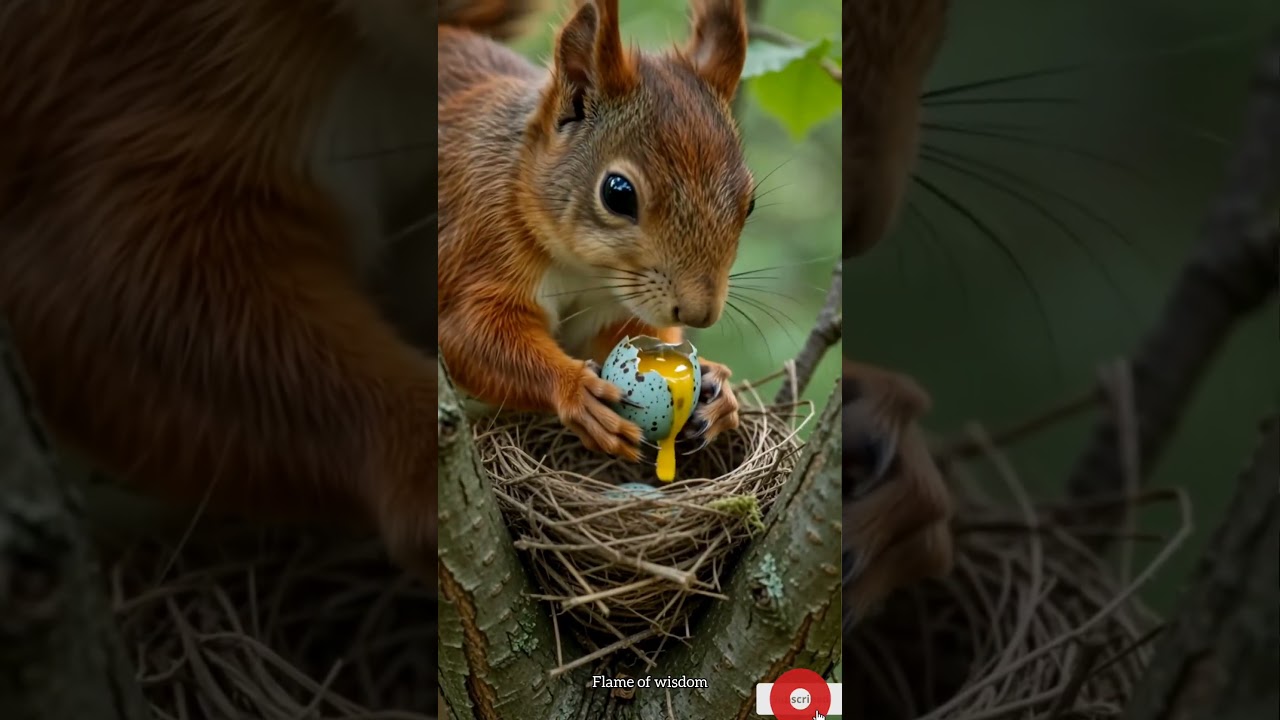 🐿️🤔ఉడుతలు కూడా మాంసాహారులా.... 😲#educational #animalbehavior #omnivores#squirrel#facts #science