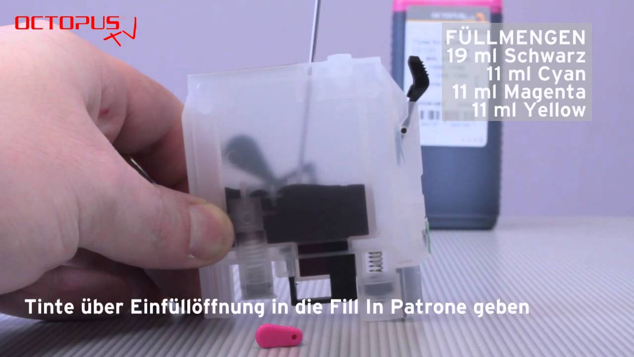 Nachfullanleitung Fill In Patronen Fur Brother Lc 123 Lc 125 Lc 127 Youtube